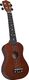 vidaXL Ukulele sopranowe z pokrowcem, dla dzieci, ciemne drewno, 23 4
