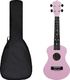 vidaXL Ukulele sopranowe z pokrowcem, dla dzieci, różowe, 23 1