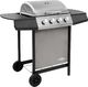 vidaXL 3053624 Grill ogrodowy gazowy 8 kW 48.5 cm x 37.5 cm 1