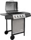 vidaXL 3053624 Grill ogrodowy gazowy 8 kW 48.5 cm x 37.5 cm 1