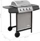 vidaXL 3053624 Grill ogrodowy gazowy 8 kW 48.5 cm x 37.5 cm 4