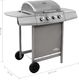 vidaXL 3053626 Grill ogrodowy gazowy 8 kW 48.5 cm x 37.5 cm 4
