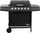 vidaXL 3053628 Grill ogrodowy gazowy 12 kW 37.5 cm x 63.5 cm 2