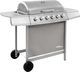 vidaXL 3053632 Grill ogrodowy gazowy 12 kW 37.5 cm x 63.5 cm 1