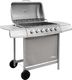 vidaXL 3053632 Grill ogrodowy gazowy 12 kW 37.5 cm x 63.5 cm 1