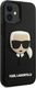 Karl Lagerfeld Etui Karl Lagerfeld KLHCP12SKH3DBK do iPhone 12 mini 5,4 czarny/black hardcase 3D Rubber Karl`s Head 4