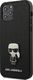 Karl Lagerfeld Etui Karl Lagerfeld KLHCP12MIKMSBK do iPhone 12 /12 Pro 6,1 czarny/black hardcase Saffiano Ikonik Metal 1