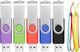Pendrive Febniscte Pamięć USB 2.0 32 GB 5 sztuk Pamięć flash USB - Pendrive 32 GB Paczka 5 Kolorowa Składana z obrotową pendrive - Obracane metalowe Wielokolorowe pendrive'y firmy FEBNISCTE 1
