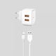 Ładowarka XO L61 2x USB-A 2.4 A (111849) 2