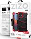 Zizo Zizo Bolt Cover - Pancerne etui na iPhone 12 MINI ze szkłem na ekran + podstawka + uchwyt do paska (czarny/czerwony) 7