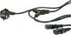 Kabel zasilający Roline 2x IEC320 C-13, 1xCEE7/7, 2m, czarny (19.08.1022) 1