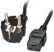 Kabel zasilający Roline Schuko IEC320-C19 16A/250V, 2m, czarny (19.08.1552) 2