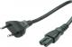 Kabel zasilający Value Euro-C7, 1.8m, czarny (19.99.2096) 1