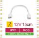 Whitenergy Złączka do taśm LED z kablem RGB 2x4pin męski 15cm 2 sztuki (09812) 4