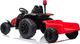 Lean Cars Traktor na akumulator z Przyczepą HZB-200 Czerwony 4