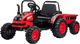 Lean Cars Traktor na Akumulator z Przyczepą HL388 Czerwony 1