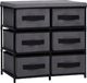 vidaXL Szafka z 6 szufladami 55x29x55cm szara stal 1