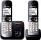 Telefon stacjonarny Panasonic Czarno-srebrny 1