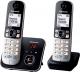 Telefon stacjonarny Panasonic Czarno-srebrny 1