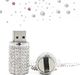Pendrive Shooo Shooo 5 sztuk USB Flash Drive, Bling Rhinestone Diamentowy Kryształ Glitter Szminka Case LuminousBiżuteria Naszyjnik, 16 GB, Czyste Srebro 4