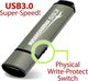 Pendrive Kanguru Pamięć USB Kanguru SS3 (USB 3.0, zabezpieczona szyfrowaniem), brązowo - brązowy 32 GB 2