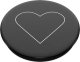 PopSockets PopSockets PopGrip - Wysuwana podstawa i uchwyt do smartfonów i tabletów z wymienną górną częścią - White Heart Black 1