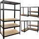 Severno Regał magazynowy metalowy 180x90x40 cm + para rękawic roboczych 1