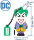 Pendrive Tribe Tribe Warner Bros. DC Comics Joker Pendrive 16GB Memory Stick 2.0 High Speed ??Pendrive Pendrive Pendrive, zabawne prezenty Figurka 3D, gadżet USB wykonany z twardego PVC z brelokiem - wielokolorowy 4
