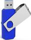 Pendrive TOPESEL Pamięć USB 128GB 3.0, pamięć TOPESEL Pamięć flash USB Pendrive Obrotowa konstrukcja 360 z kółkiem na klucze, niebieski 1