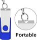 Pendrive TOPESEL Pamięć USB 128GB 3.0, pamięć TOPESEL Pamięć flash USB Pendrive Obrotowa konstrukcja 360 z kółkiem na klucze, niebieski 6
