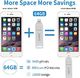 Pendrive Zhake Pamięć USB 128 GB na iPhone'a Rozszerzenie pamięci zewnętrznej USB 3.0 Pamięć flash Kompatybilna z Apple iOS iPhone iPod iPad Telefon komórkowy OTG USB C Komputer Andriod Mac Laptop PC ZHAKE Srebrny 3