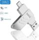 Pendrive Zhake Pamięć USB C ZHAKE USB 3.0 64GB Pamięć USB 3 w 1 OTG, rozszerzenie pamięci pendrive dla MacBooka Pro, telefonu komórkowego z systemem Android, podkładki, laptopa telefonu komórkowego typu C i komputera ?Srebrny? 1
