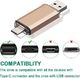 Pendrive EASTBULL Pamięć USB C 128 GB, podwójny pendrive OTG USB 3.0 typu C od pendrive'a EASTBULL do smartfonów ze złączem USB - C i innych urządzeń, obsługa typu C (złoty) 2