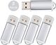 Pendrive Datarm Memory Stick 4GB 5 sztuk Mini USB Stick - 4 GB USB Flash Drive 5 - pak Pendrive Przenośny Memory Stick - Srebrny Metal Pamięci flash USB2.0 Datarm 1
