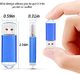 Pendrive Datarm Pamięć USB 16 GB Pendrive 5 - pak - Pendrive 16GB Pendrive 5szt Pendrive metalowy - Mały zestaw pendrive niebieski pendrive z nasadką na konferencję firmy Datarm 2