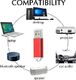 Pendrive Datarm Pamięć flash USB 4 GB 5 sztuk Pendrive - mała pendrive 4 GB Przenośna pamięć flash USB 2.0 - pendrive z czerwonym metalem Nośnik danych z nasadką Datarm 2