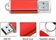 Pendrive Datarm Pamięć flash USB 4 GB 5 sztuk Pendrive - mała pendrive 4 GB Przenośna pamięć flash USB 2.0 - pendrive z czerwonym metalem Nośnik danych z nasadką Datarm 5