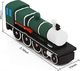 Pendrive Datarm Memory Stick 16 GB Funny USB 3.0 Memory Stick - Cool USB Flash Drive Zabawny Pendrive 16 GB - Datarm Green Train Przechowywanie danych Nowatorski prezent dla rodziny / przyjaciół / kolegów z klasy 6