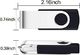Pendrive SRVR Srvr pamięć USB, opakowanie 10 szt., USB 2.0, przegub obrotowy, pamięć danych, z wyświetlaczem LED (10 różnych kolorów ze smyczą) 10 różnych kolorów 4 GB 1