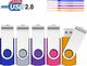 Pendrive SRVR Pendrive SRVR 5 sztuk Pendrive wielokolorowy Pendrive USB 2.0 z wyświetlaczem Cap Del, 5 sztuk 5 mix kolorów 4Go 1