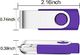 Pendrive SRVR Pendrive SRVR 5 sztuk Pendrive wielokolorowy Pendrive USB 2.0 z wyświetlaczem Cap Del, 5 sztuk 5 mix kolorów 4Go 7