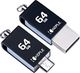 Pendrive Keple Pamięć USB 64GB OTG na Micro USB Pamięć flash 2 w 1 Pendrive 2.0 Kompatybilny z Tesco Hudl 1 / Hudl 2 / Hudl 7 cala / Hudl 2 8, 3 - Podwójny port dysku 64 GB 1