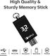 Pendrive Keple Pamięć USB 32GB OTG na Micro USB 2 w 1 Pamięć Flash Memory Stick 2.0 Kompatybilna z Xiaomi Mi A1, Mi A2, Mi A2 Lite, Mi Mix 3, Redmi 5 Plus Redmi Note 5 Redmi 7 Redmi Go - Podwójny port 32 GB 4