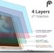 Filtr Fosmon Macbook Air 13 - calowa folia zabezpieczająca ekran (3 sztuki) Fosmon [krystalicznie czysta HD] ekran / folia LCD [+ zestaw do czyszczenia] 4