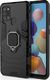 Hurtel Ring Armor pancerne hybrydowe etui pokrowiec + magnetyczny uchwyt Samsung Galaxy A21S czarny uniwersalny 1