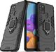 Hurtel Ring Armor pancerne hybrydowe etui pokrowiec + magnetyczny uchwyt Samsung Galaxy A21S czarny uniwersalny 2