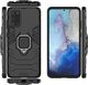 Hurtel Ring Armor pancerne hybrydowe etui pokrowiec + magnetyczny uchwyt Samsung Galaxy S20 czarny uniwersalny 2
