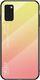 Hurtel Gradient Glass etui pokrowiec nakładka ze szkła hartowanego Samsung Galaxy A41 różowy uniwersalny 1