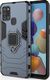 Hurtel Ring Armor pancerne hybrydowe etui pokrowiec + magnetyczny uchwyt Samsung Galaxy A21S niebieski uniwersalny 1
