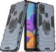 Hurtel Ring Armor pancerne hybrydowe etui pokrowiec + magnetyczny uchwyt Samsung Galaxy A21S niebieski uniwersalny 2